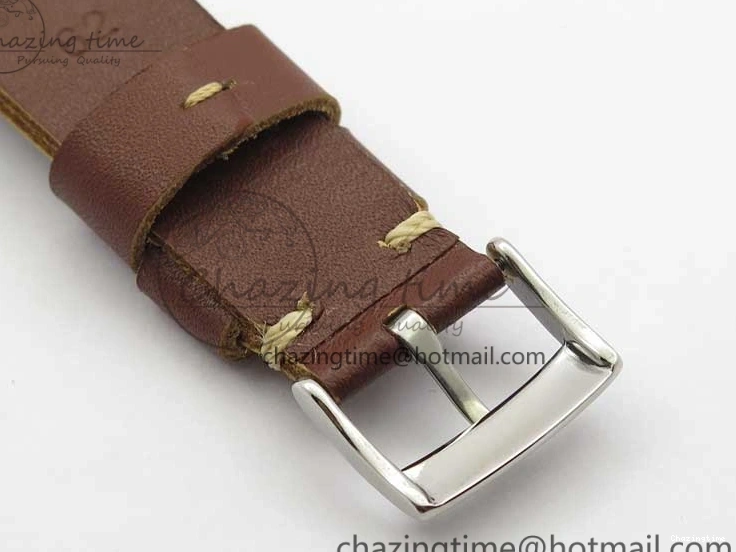 1219 Vintage Seamaster 300 No Date SS B12 Black Dial On Brown Leather Strap A2836 (Free Nylon Strap) Comfortable 7912